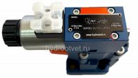 DBW10B2-5X/100CG24N9K4 - Предохранительный клапан Ду10 с давлением настройки до 100 бар, управление - X и Y - внутренние с разгрузкой B = открыт с электроуправлением G24