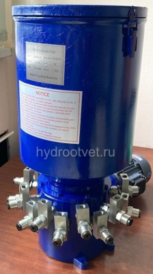 3DDRB-N5.8/30 - Станция смазки электрическая для многоточечных систем, рабочее давление до 315 бар, подача 5,8 мл/мин, мощность двигателя 0,18 кВт, объем бака 30 литров, число выходов: 3