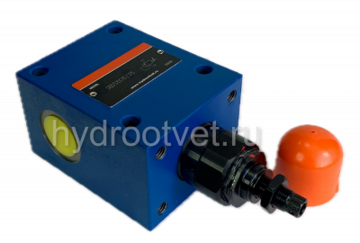 DBDH10G1X/200 - Предохранительный клапан прямого управления Ду10, давление регулировки до 200 бар, тип монтажа - резьбовой, элемент регулировки H = рукоятка